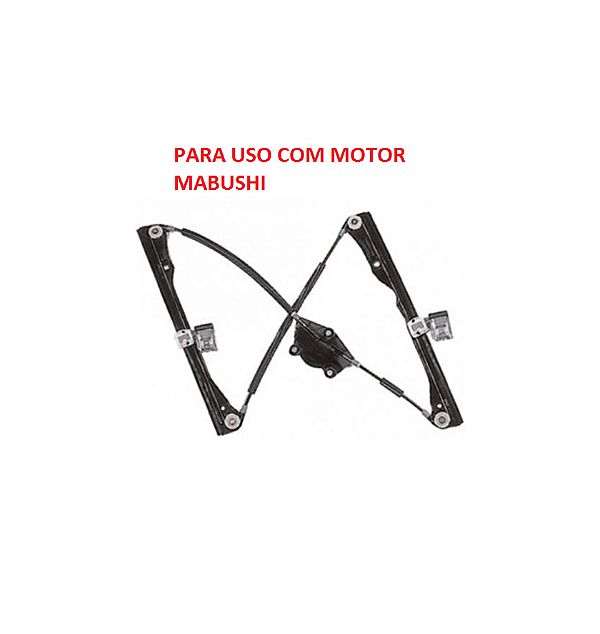 MÁQUINA VIDRO ELÉTRICO DIANTEIRA  GOLF G4 99 Á 07 BORA 01 Á 10 PARA MOTOR MABUSHI