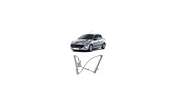 MÁQUINA VIDRO ELÉT DIANTEIR PEUGEOT 206 207 P/ MOTOR MABUSHI