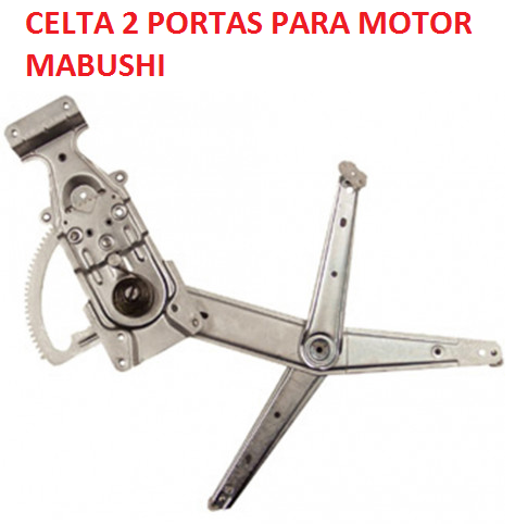 MÁQUINA VIDRO ELÉTRICO DIANTEIRA CELTA G1 00 Á 06 G2 APÓS 2006 2 PTS MABUSHI