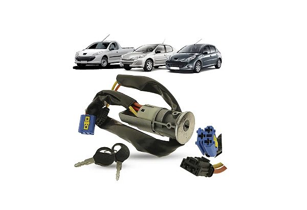 TRAVA DIREÇÃO COMPLETA CILINDRO CHAVE PEUGEOT 206 5 FIOS