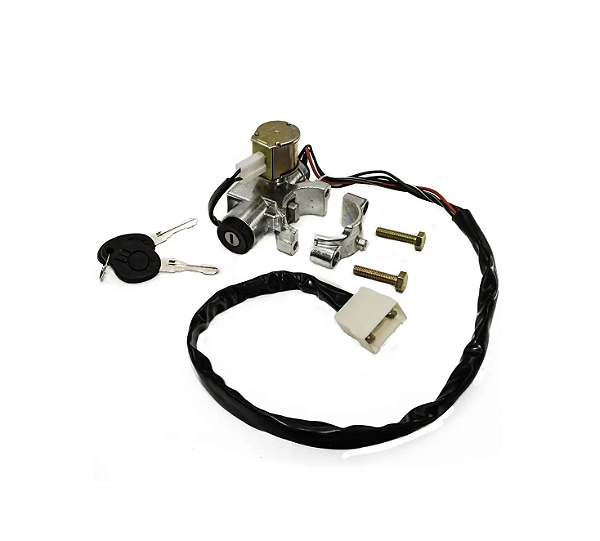 TRAVA DE DIREÇÃO COM CHAVE E COMUTADOR MB FPN HPN HSK L96 M96 COM SOLENÓIDE 24V
