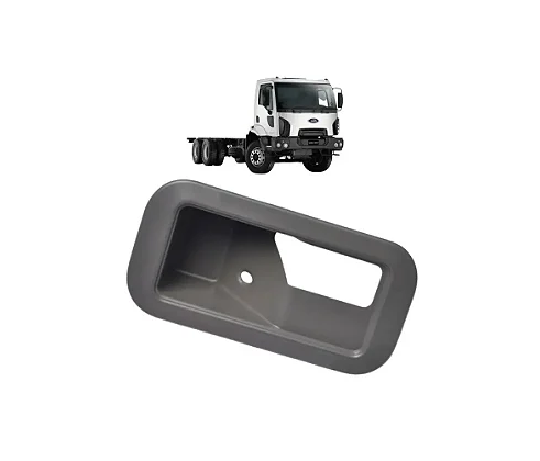 MOLDURA DA MAÇANETA INTERNA DA PORTA ESCORT G2 FORD CARGO CINZA