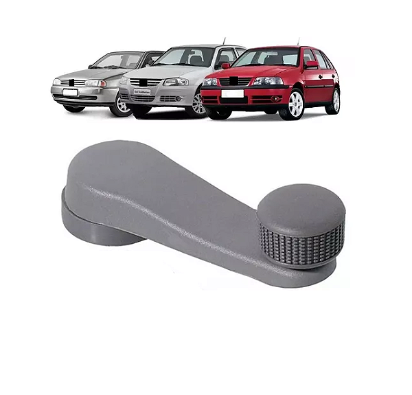 MANIVELA VIDRO PORTA FOX GOL PARATI SAVEIRO G2 G3 POLO CINZA