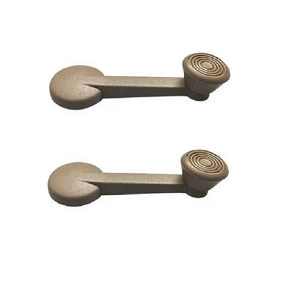 PAR MANIVELA METAL VIDRO FUSCA 71 Á 77 BRASILIA MARRON