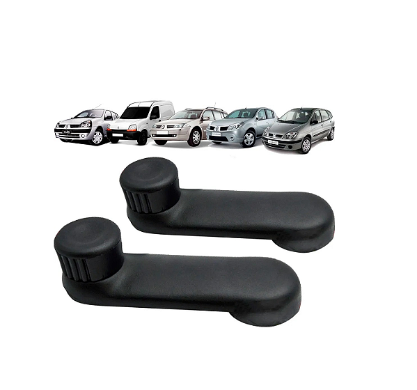 PAR MANIVELA VIDRO PORTA LOGAN SANDERO DUSTER APÓS 11