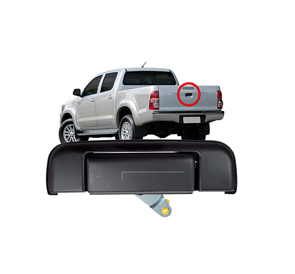 MAÇANETA TAMPA TRASEIRA CAÇAMBA HILUX G2 APÓS 2005