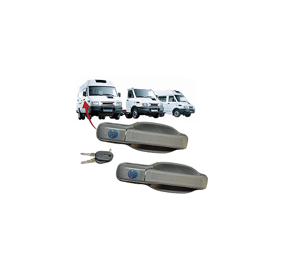 PAR MAÇANETA DA PORTA CHAVE IVECO DAILY G1 2000 Á 07