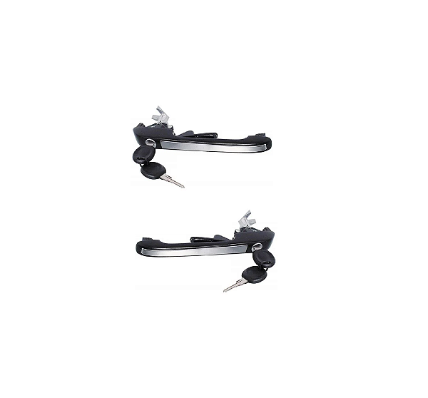 PAR MAÇANETA COM CHAVE VOYAGE SAVEIRO GOL PARATI G1 INOX