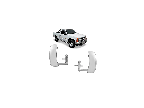 PAR MAÇANETAS INTERNA PORTA GRAND BLAZER SILVERADO CROMADA
