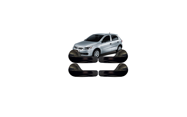 KIT 4 MAÇANETAS PORTA VOYAGE SAVEIRO GOL G5 G6 G7 PRETA