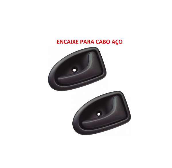 PAR MAÇANETA PORTA CLIO MEGANE MASTER ENCAIXE PARA CABO AÇO