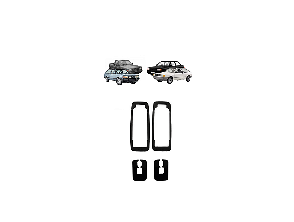 KIT 4 CALÇO MAÇANETA PORTA GOL PARATI SAVEIRO SANTANA G1