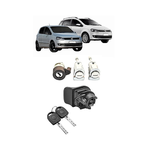 KIT CILINDROS COM MESMA CHAVE FOX SPACEFOX PORTA MALA MANUAL