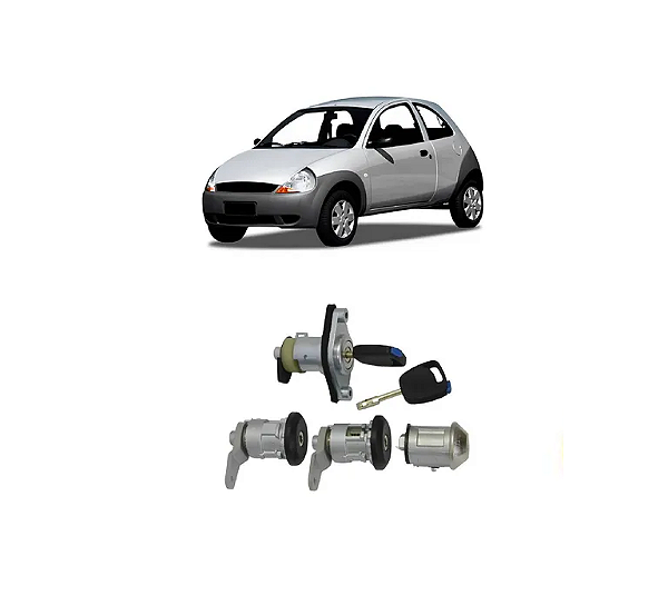 KIT CILINDROS MESMA CHAVES FORD KA 02 Á 07 COM GAVETA