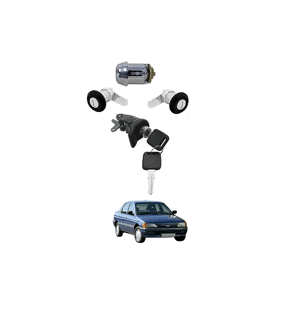 KIT CILINDROS MESMAS CHAVES ESCORT G2 SAPÃO VERONA G2
