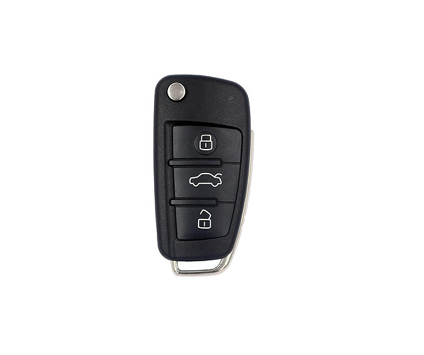 CARCAÇA CHAVE CANIVETE AUDI A3 NOVO MODELO 3 BOTÕES MQB
