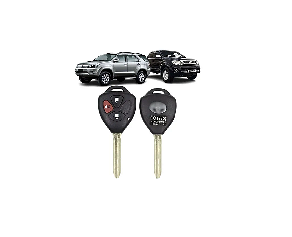 CARCAÇA CHAVE TELECOMANDO TOYOTA HILUX 3 BOTÕES