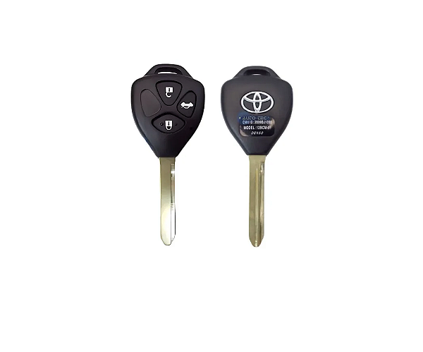 CARCAÇA CHAVE TELECOMAND TOYOTA COROLLA 3 BOTÕES FRISO VALEO