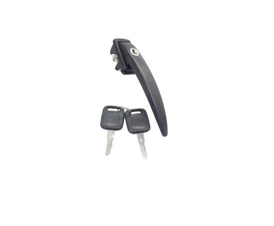 MAÇANETA COM CHAVE DA PORTA KOMBI CORUJINHA 1500 PRETA