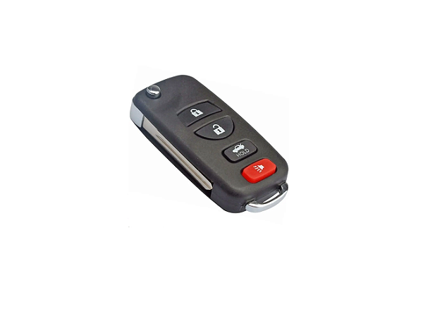 CARCAÇA DA CHAVE CANIVETE NISSAN ADAPTAÇÃO CONTROLE 4 BOTÕES
