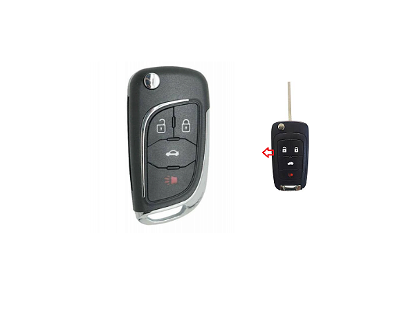 CARCAÇA CHAVE CANIVETE ADAPTAÇÃO CRUZE ONIX COBALT SPIN 4B