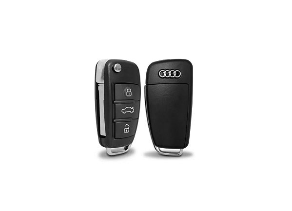 CHAVE CANIVETE AUDI A3 AUDI A4 2 BOTÕES COMPLETA 433MHZ ASK