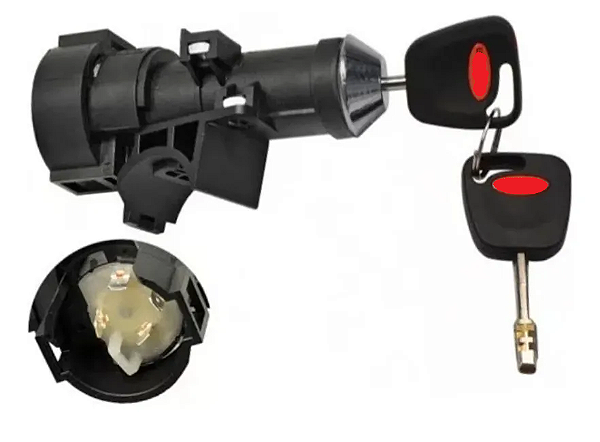 Trava direção c/chaves Ford Cargo após 11 Ecosport 08 á 12