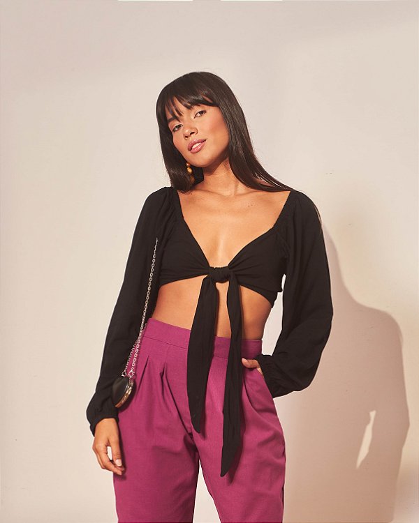 Cropped Rosalia Preto