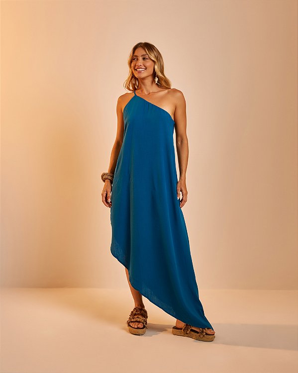 Vestido Maíra Azul Oceano
