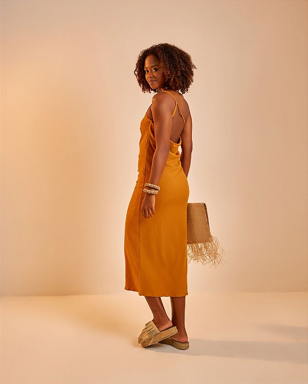 Vestido Sálvia Caramelo