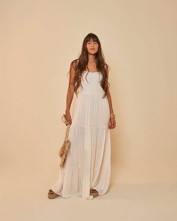 Vestido Cropped Ciranda Off White