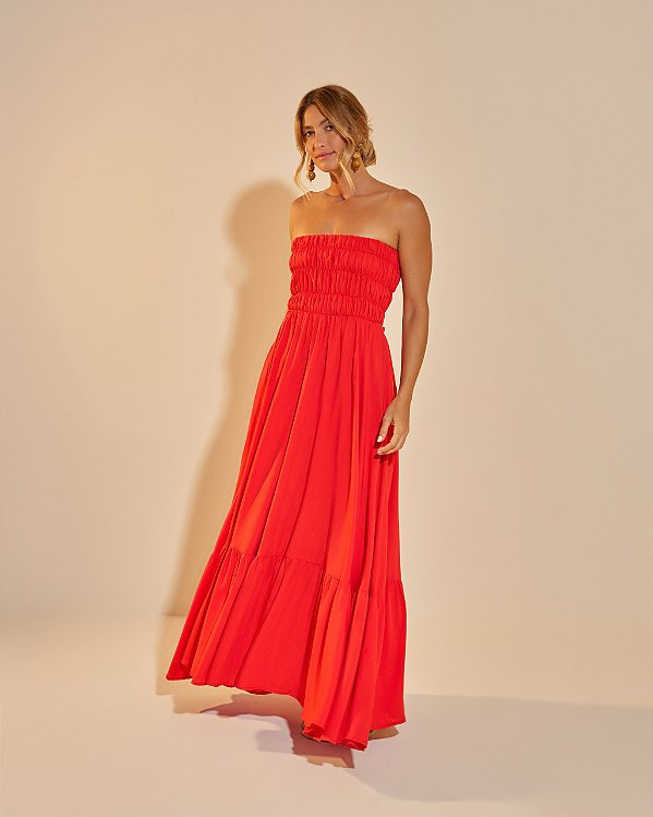 Vestido Longo Dafine Páprica