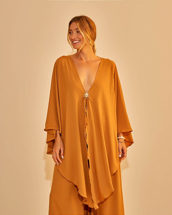 Máxi Blusa Célia Caramelo