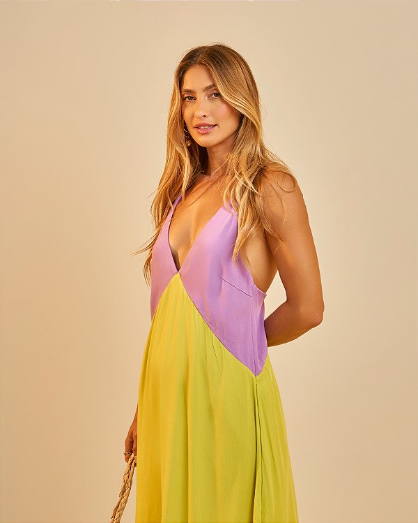 Vestido Bicolor Pietra Caipirinha