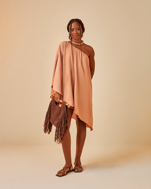 Vestido Curto Acetinado Alba Rose