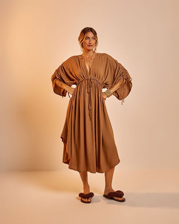 Vestido Cumbuco Argila