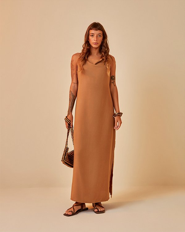 Vestido Cropped Iza Argila