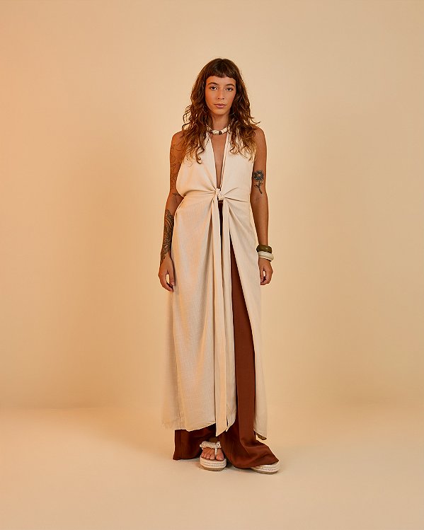 Maxi Blusa Bia Areia
