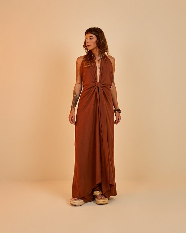 Maxi Blusa Bia Chocolate