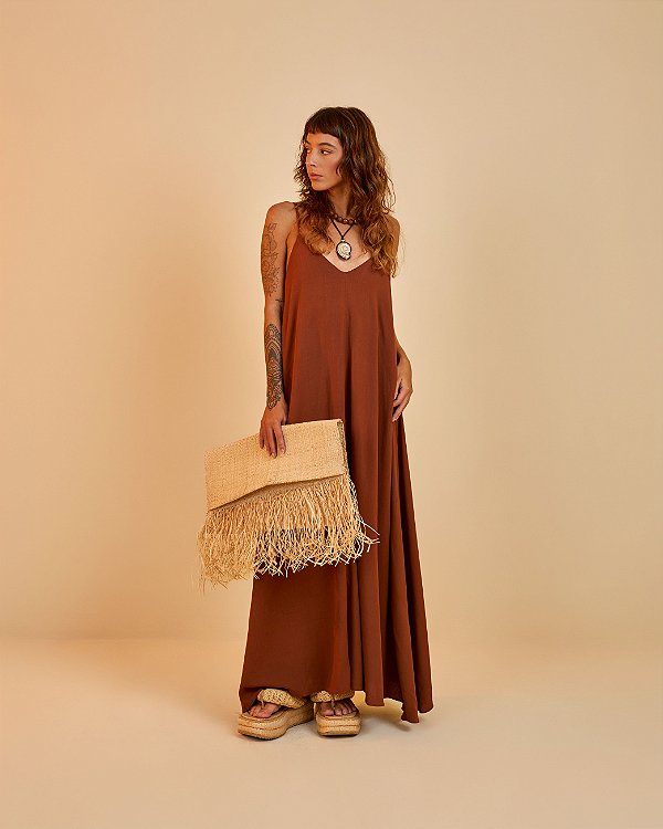 Vestido Longo Bella Chocolate