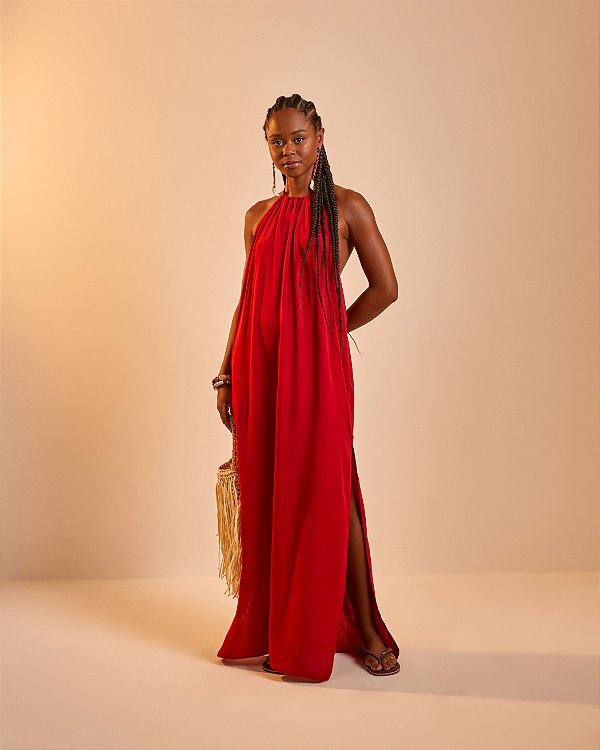 Vestido Longo Luna Páprica
