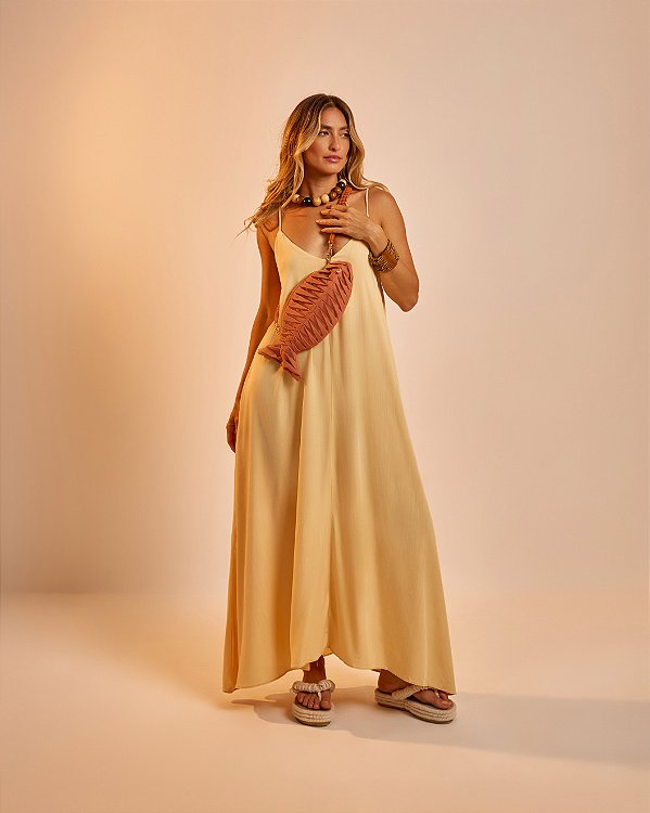 Vestido Longo Bella Manteiga