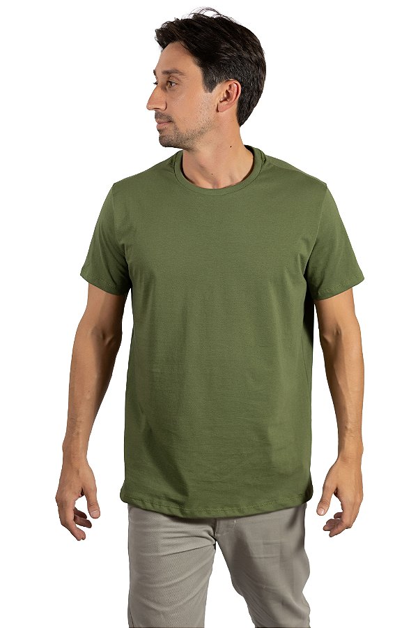 Camiseta Básica Verde Clara Masculina
