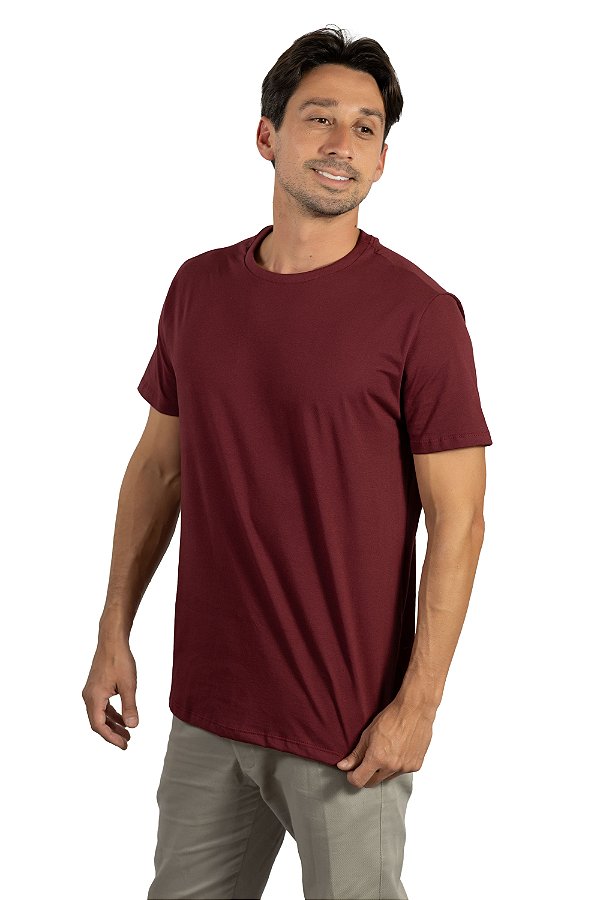 Camiseta Básica Marsala Masculina