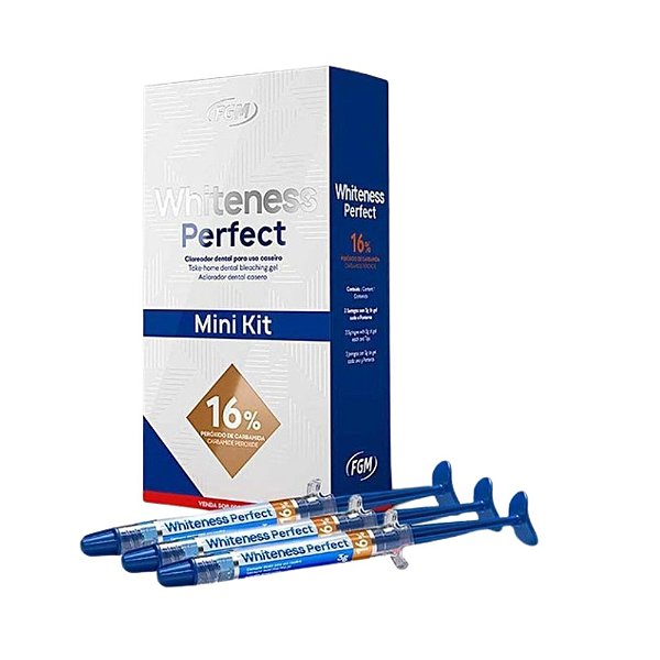Clareador Whiteness Perfect 16% Mini Kit c\ 3 unid - FGM