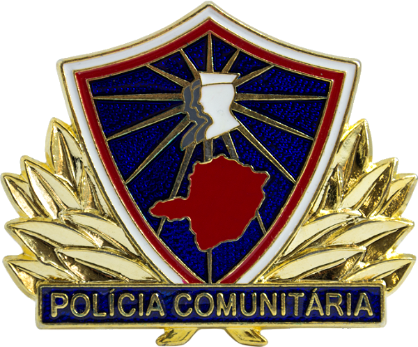 DISTINTIVO DE BOINA - POLÍCIA COMUNIT. / PROMOTOR MG