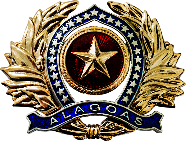DISTINTIVO DE BOINA - OFICIAL POLÍCIA MILITAR AL
