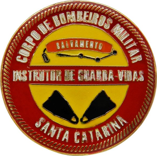 DISTINTIVO DE CURSO - INSTRUTOR DE GUARDA-VIDAS / CBM SC