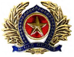DISTINTIVO DE QUEPE - OFICIAL / PM MG