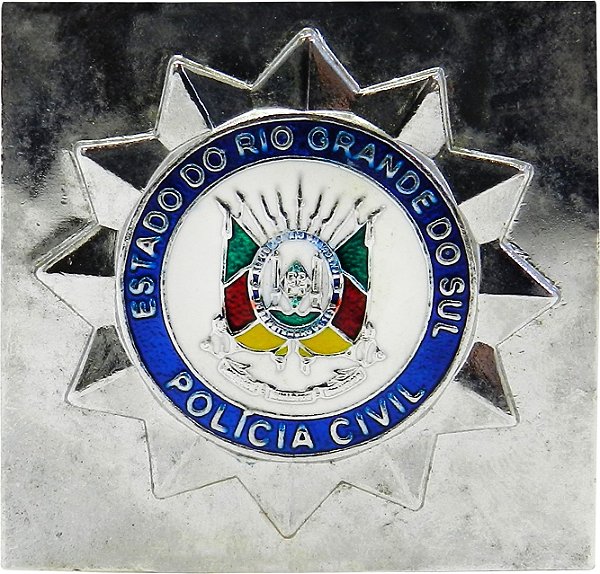 CHAPA CARTEIRA POLICIA CIVIL RS